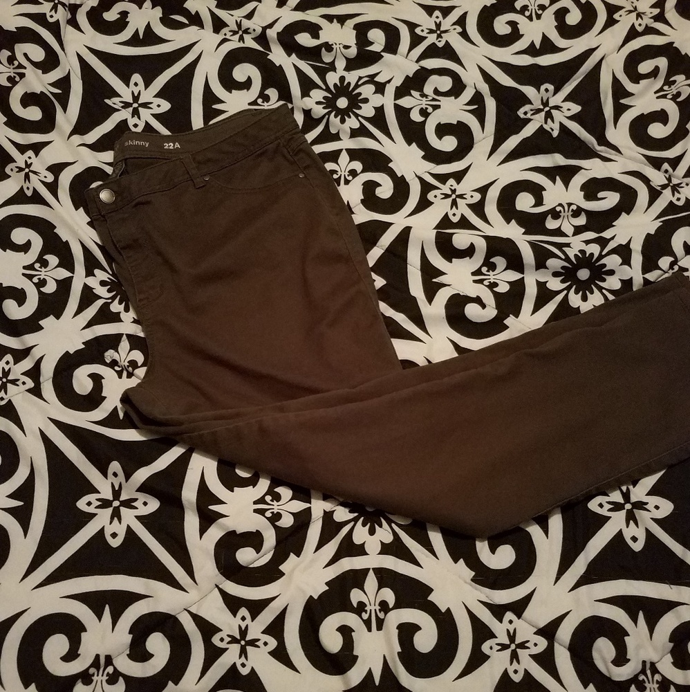 Women's olive green jeans